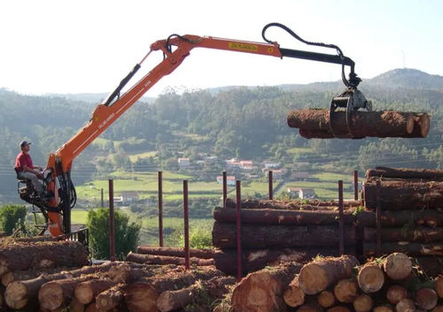 Truck-mounted forestry crane - 83N series - Industrias Guerra S.A. - knuckle boom