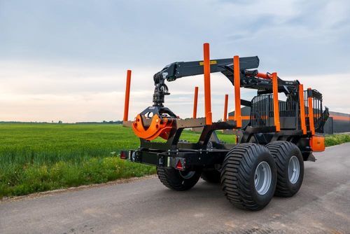 Trailer-mounted forestry crane - 800HD - BMF - knuckle boom