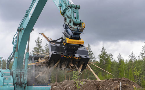 Combi grapple with rotating head - MultiGrab MR/SR-series - TMK Machinery Oy - for excavators / for uprooting / handling