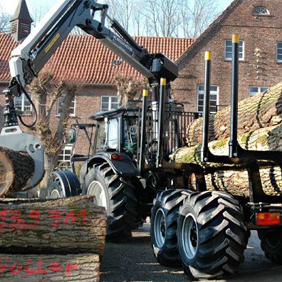 2-axle trailer - 140 4WDM - Wikar Oy AB - forestry / 12 ton / with mechanic braking