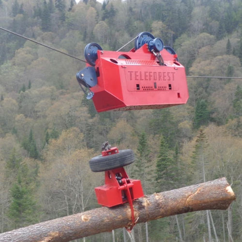 Forestry hoist carriage - Teleforest - for cable transport