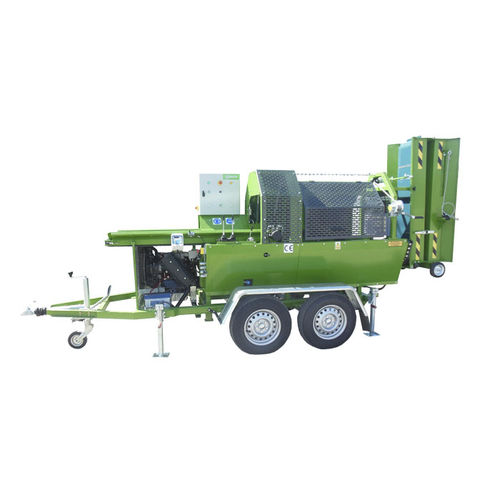 Electric wood splitter - R-380 MOBIL - ROLTRAC HBT - horizontal / towed / automatic