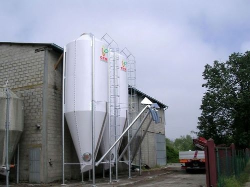 Grain silo - CHIODA DANIELE & C SNC - fiberglass / discharge