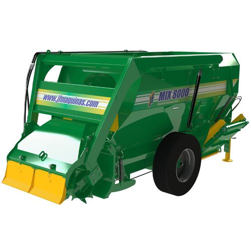 Horizontal mixer - JF MIX 8000 - JF Máquinas - towed / single-auger / PTO-driven