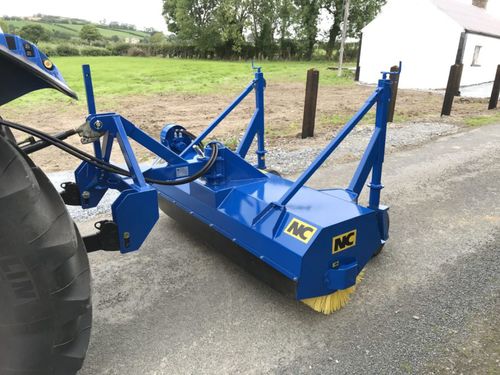 Mounted sweeper - ROAD RUNNER - NC Engineering Ltd. - groundcare / front-mount / rear attachement
