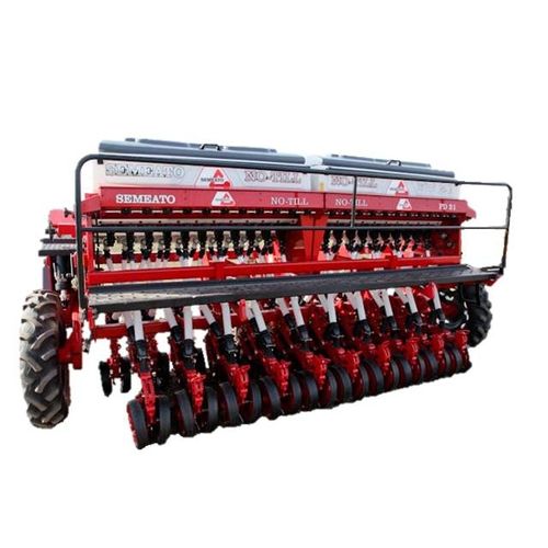 Hopper seed drill - PD - serafinmachinery - disc / towed / with fertilizer applicator