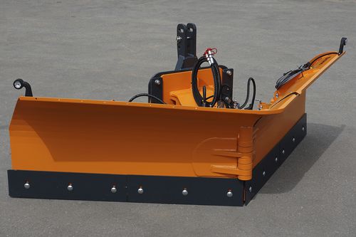 V-shaped snowplow blade - SSVL series - PADAGAS - with hydraulic adjustment / on 3-point tractor front linkage / with rubber scraper