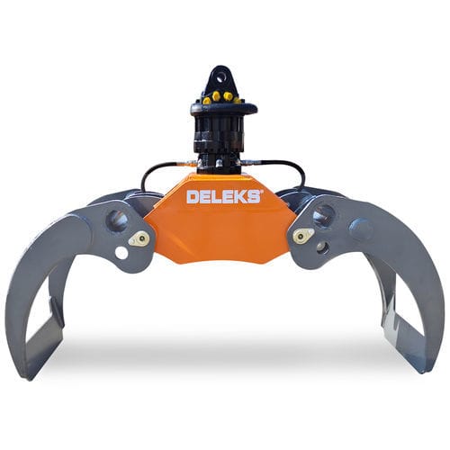 Forestry log grapple - DK-18 + GR-100F - DELEKS SRL - for cranes
