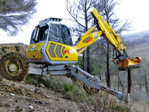 Mounted mulcher - CAB-120-SPY Series - Belafer - self-propelled / hammer