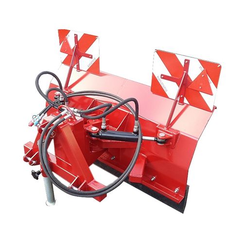 Straight snow blade - MT - Bystroň - Integrace s.r.o. - with hydraulic adjustment / on 3-point tractor front linkage / with rubber scraper