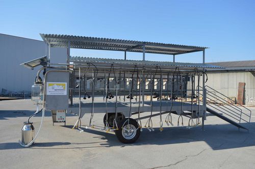 Goat milking parlor - agromaster - for sheep / side-by-side / mobile