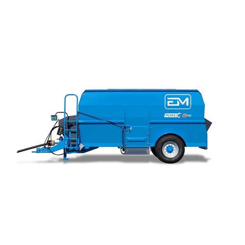 Vertical mixing wagon - PUMA HD series - Euromilk - horizontal / towed / side discharge