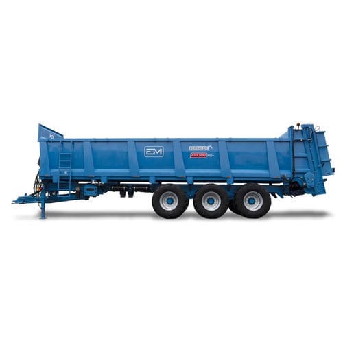 Towed manure spreader - BUFFALO RXX HD+ series - Euromilk - verticals beaters / 3-axle