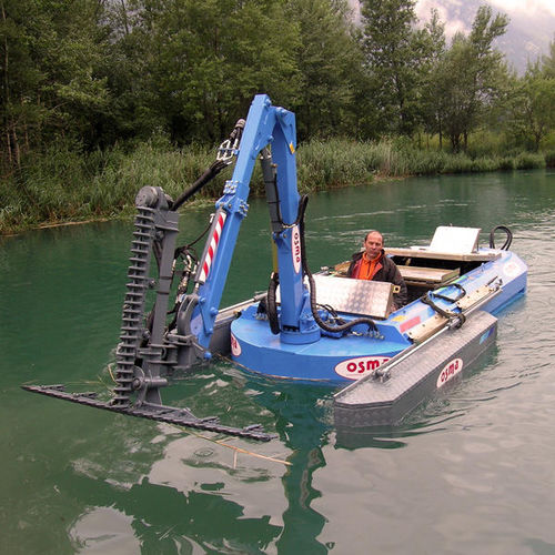 Hydraulic mowing boat - COMBI - osma