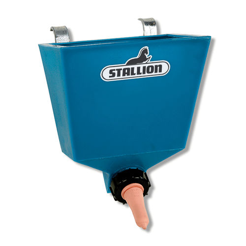 Calf nursing bucket - MM series - stallion - plastic / with drinking nipples / single access