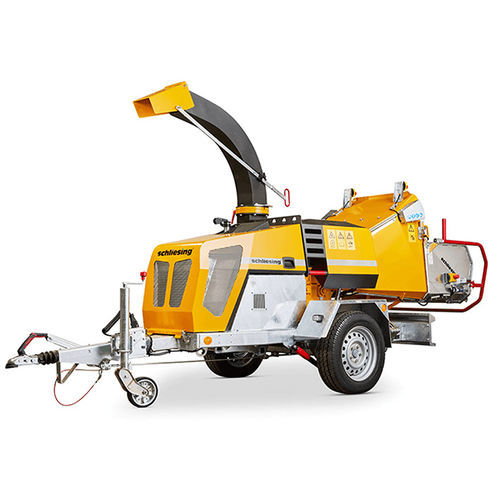 Towed wood chipper - 325 MX-D - Schliesing - diesel engine / hydraulic supply