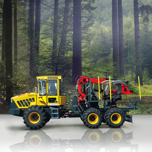 Forestry skidder with grab - W210 - welte - self-propelled / with grab