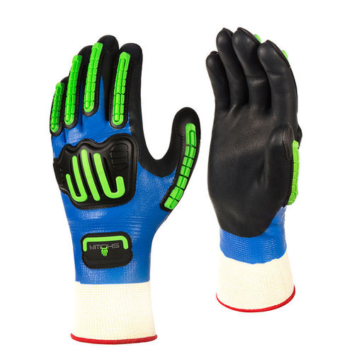 Work gloves - 377-IP - Showa - wear-resistant / impact-resistant / nitrile