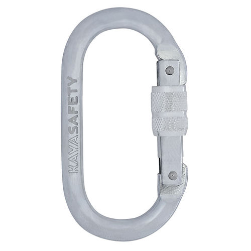 Locking carabiner - K-2 - Kaya Yapi Sanayi - steel / EN 362/B / oval