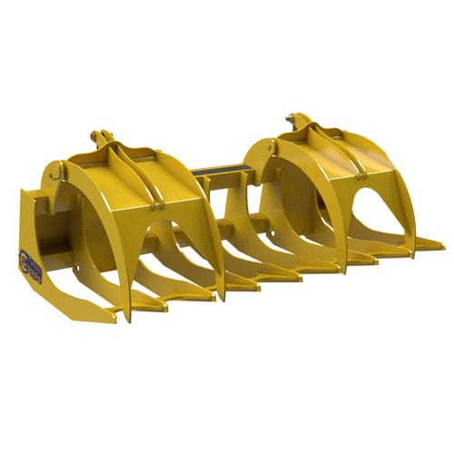 Forestry log grapple - turbosaw - for tractors / for mini excavators