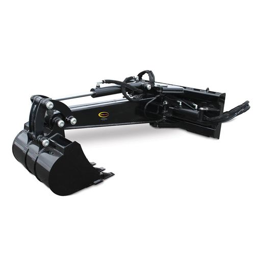Skid steer loader backhoe - DB240-S - quickattach - hydraulic
