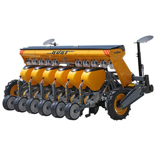 Pneumatic precision seed drill - kurttarim - 6-rows / tractor-mounted / 3-point hitch