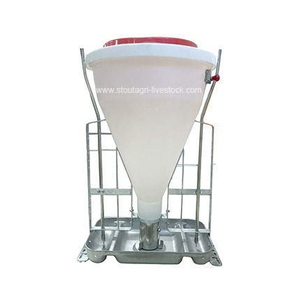 Pig hopper feeder - 134502 - StoutAgri - plastic / stainless steel ...