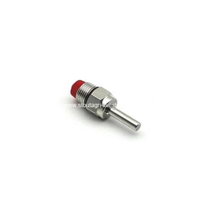 Pig nipple drinker - 101119 - StoutAgri - stainless steel / with filter / adjustable flow rate