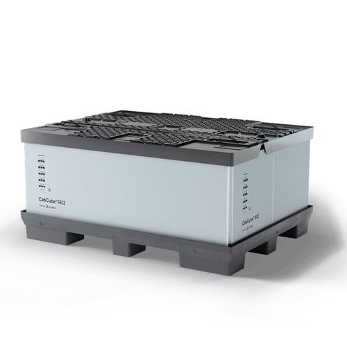 Foldable pallet box CabCube 1612 Cabka Group GmbH plastic / with