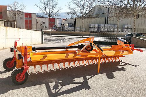 Rock rake - RA - tasias - rigid / side delivery