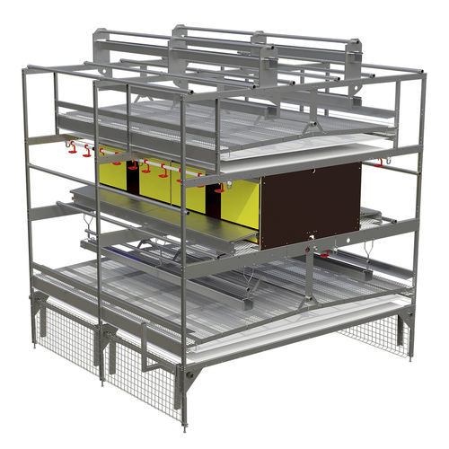 Layer hen aviary system - Space-Z - Salmet - multi-tier / indoor