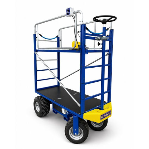 Greenhouse harvest trolley - MAEL01 - Carretillas Amate S.L. - self-propelled / adjustable-height / electric