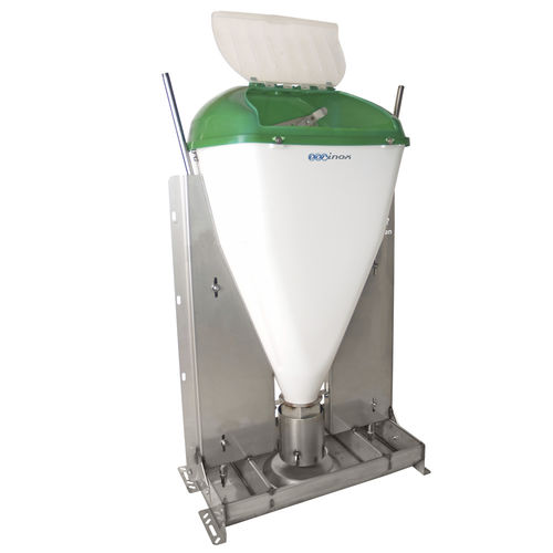 Pig hopper feeder - EVO-700E - PORINOX SL - stainless steel / multi-access
