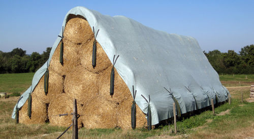 Silage protective cover - TISSUBEL - for straw bales / for hay / polypropylene