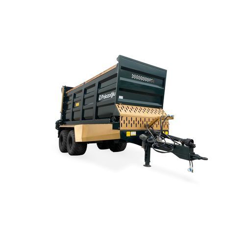 Towed manure spreader - RR2K series  - Palazogu Treyler - verticals beaters / tandem / compact