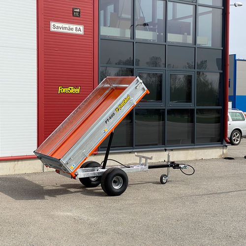 Tipping trailer - FT-600 - Foresteel - single-axle / agricultural / garden