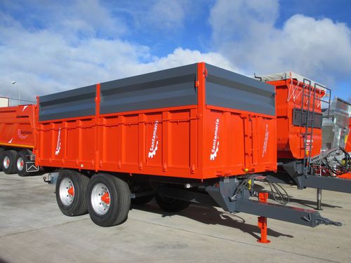 Dump trailer - SB series - Santamaria Merino - mounted / tandem axle / agricultural