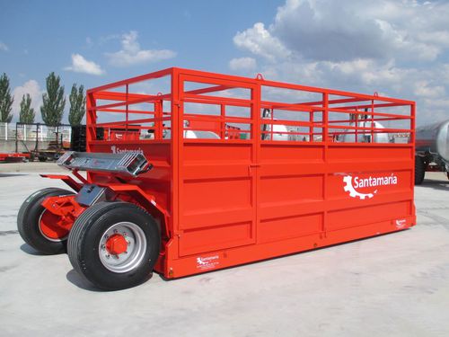 Cattle trailer - BR series - Santamaria Merino - single-axle / monocoque