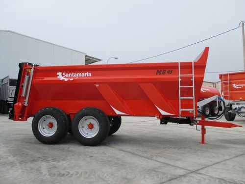 Towed manure spreader - HB series - Santamaria Merino - verticals beaters / tandem