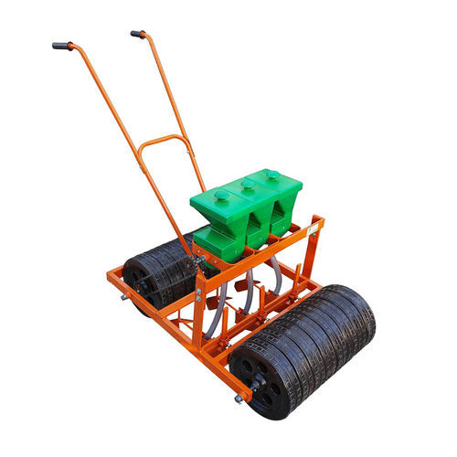 Walk-behind manual seeder - K-2.3 - M.M.E - hopper / 3-row / vegetable