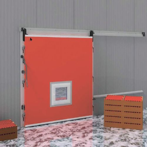 Barn door PROFHOLOD for livestock buildings / for storage building