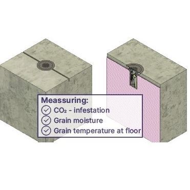 All-in-one moisture sensor - IGrain - for seeds and grains / temperature / CO2 concentration
