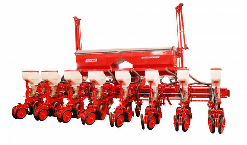 Pneumatic precision seed drill - TOSCANO Agricultural Machinery - disc / 8-row / tractor-mounted