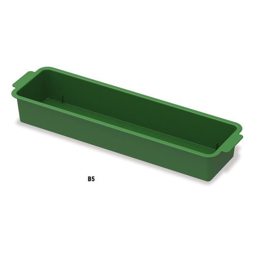 Plastic pot - B - Alber - square / rectangular / green