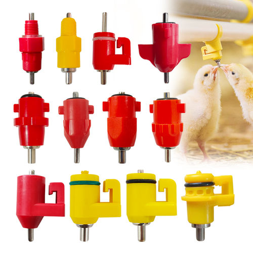 Poultry nipple drinker - Cangzhou Phoenix Breeding Equipment Co., Ltd. - with ball valve