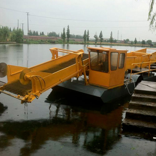 Aquatic weed harvester machine - AWH1302 - Relong - boat / electrically-powered / water jet