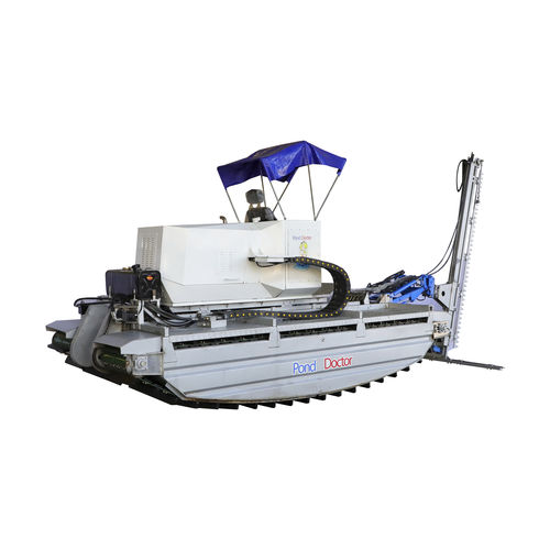 Amphibious harvester machine - AMH1850-46 - Relong - aquatic weed / tracked