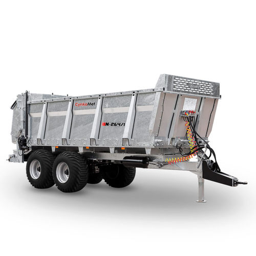 Towed manure spreader - N-264/1 - CynkoMet Sp. z o.o. - horizontals beaters / tandem