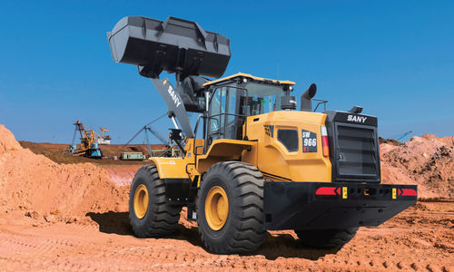 Rubber-tired loader - SW966K1 - SANY GROUP - with cab