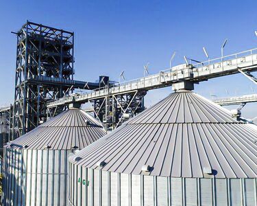 Metal roofing panel - AGI - for silo / curved